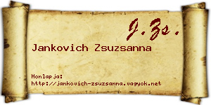 Jankovich Zsuzsanna névjegykártya