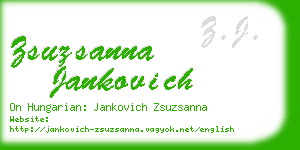 zsuzsanna jankovich business card